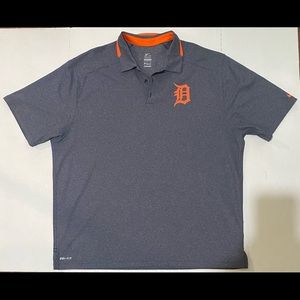 Mens nike dri fit xxl MLB Detroit tigers polo shirt